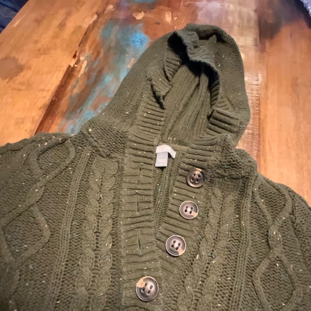 dELiA*s Olive Green V-Neck Sweater